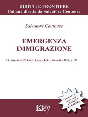 cover image of Emergenza immigrazione